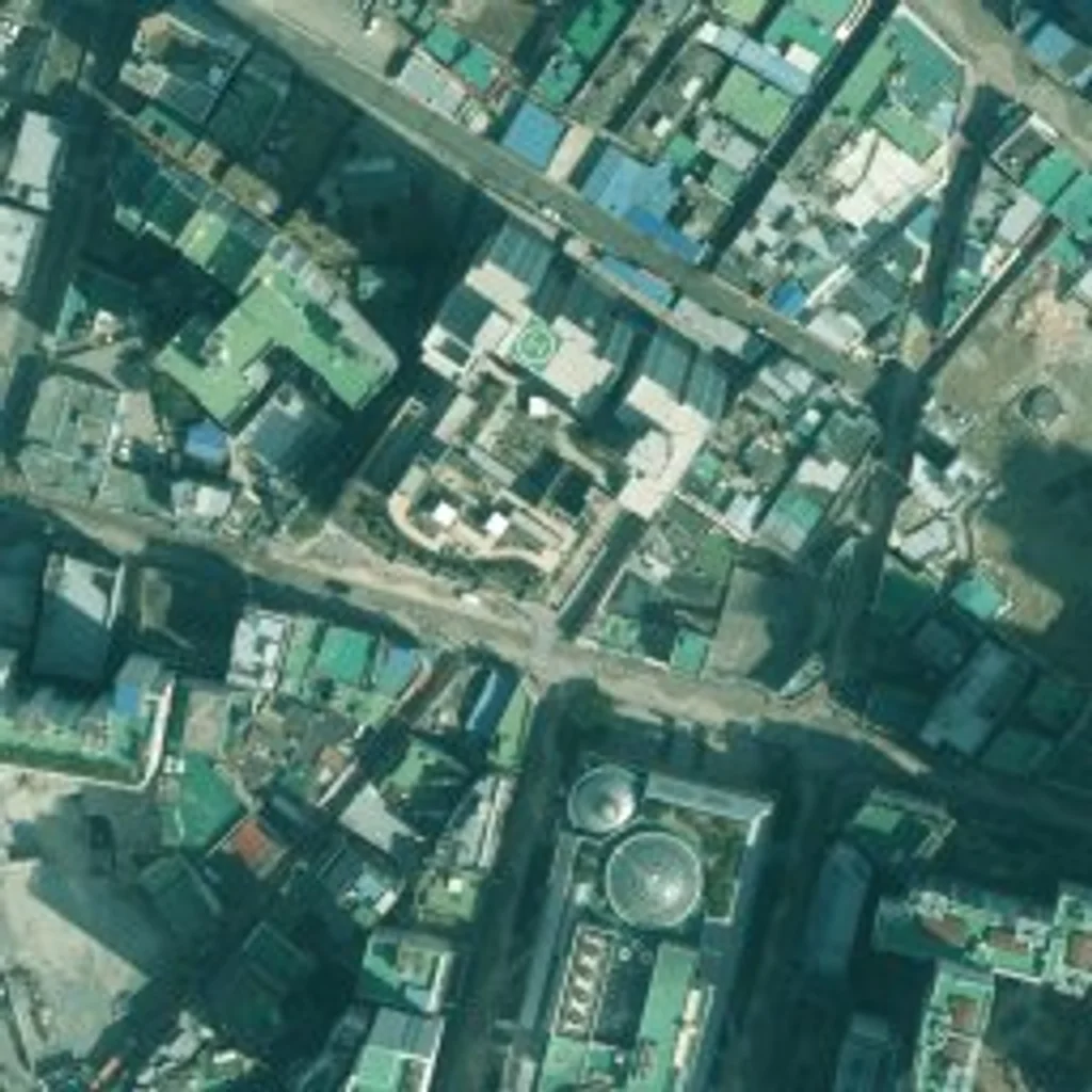 온천장 하늘채 엘리시움 위성사진 — 동래구 온천동