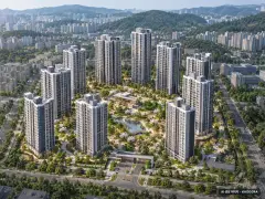 천안 아이파크 시티 2단지(2회차) 11개동·최고 33층·총 1,126세대(이번 61세대 공급) 기준 AI 상상도 — 실제와 다를 수 있음 천안 아이파크 시티 2단지(2회차) 11개동·최고 33층·총 1,126세대(이번 61세대 공급) 기준 AI 상상도(주간 항공) — 실제와 다를 수 있음