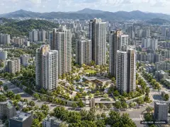 내2구역 총 1,048세대 기준 AI 상상도 — 실제와 다를 수 있음 내2구역 총 1,048세대 기준 AI 상상도(주간 항공) — 실제와 다를 수 있음
