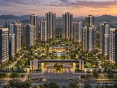 탕정 푸르지오 센터파크 16개동·최고 29층·총 1,416세대 기준 AI 상상도 — 실제와 다를 수 있음 탕정 푸르지오 센터파크 16개동·최고 29층·총 1,416세대 기준 AI 상상도(단지 입구) — 실제와 다를 수 있음