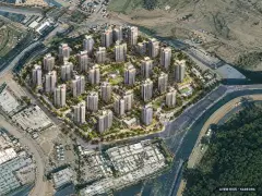 대연 디아이엘 최고 36층·총 4,488세대(이번 2,382세대 공급) 기준 AI 상상도 — 실제와 다를 수 있음 대연 디아이엘 최고 36층·총 4,488세대(이번 2,382세대 공급) 기준 AI 상상도(주간 항공) — 실제와 다를 수 있음