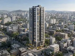해운대 마티안 디에디션 1개동·최고 27층·총 99세대 기준 AI 상상도(주간 항공) — 실제와 다를 수 있음