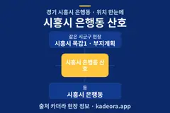 시흥시 은행동 산호 위치 개요도