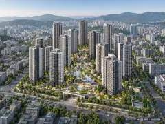 반포주공1단지 1·2·4주구 총 5,002세대 기준 AI 상상도(주간 항공) — 실제와 다를 수 있음