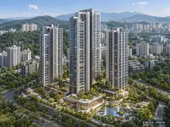의왕월암 A-1블록 신혼희망타운(공공분양) 추가입주자 모집 이번 111세대 공급 기준 AI 상상도(주간 항공) — 실제와 다를 수 있음