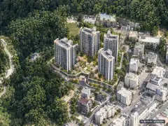 파주시 문산1-5 총 634세대 기준 AI 상상도(주간 항공) — 실제와 다를 수 있음