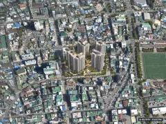 김해 부원동 지역주택조합 이번 310세대 공급 기준 AI 상상도 — 실제와 다를 수 있음 김해 부원동 지역주택조합 이번 310세대 공급 기준 AI 상상도(주간 항공) — 실제와 다를 수 있음