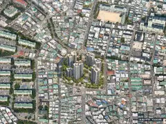 부산 금정구 구서1 재개발 총 544세대 기준 AI 상상도 — 실제와 다를 수 있음 부산 금정구 구서1 재개발 총 544세대 기준 AI 상상도(주간 항공) — 실제와 다를 수 있음