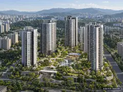 인천계양지구 A6블록 공공분양주택(본청약) 이번 663세대 공급 기준 AI 상상도(주간 항공) — 실제와 다를 수 있음