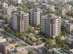 우산리 다송리버파크 3개동·총 162세대 기준 AI 상상도(주간 항공) — 실제와 다를 수 있음