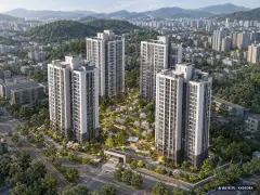 힐스테이트 문수로 센트럴 1단지 총 566세대(이번 301세대 공급) 기준 AI 상상도 — 실제와 다를 수 있음 힐스테이트 문수로 센트럴 1단지 총 566세대(이번 301세대 공급) 기준 AI 상상도(주간 항공) — 실제와 다를 수 있음