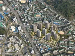 의왕시청역 SK뷰 아이파크 총 1,816세대 기준 AI 상상도 — 실제와 다를 수 있음 의왕시청역 SK뷰 아이파크 총 1,816세대 기준 AI 상상도(주간 항공) — 실제와 다를 수 있음