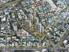 쌍용 더 플래티넘 서면 3개동·최고 48층·총 432세대 기준 AI 상상도(주간 항공) — 실제와 다를 수 있음