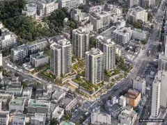 파주시 문산3리지구 총 903세대 기준 AI 상상도(주간 항공) — 실제와 다를 수 있음