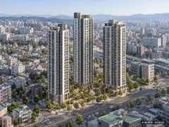 숭의역 노르웨이숲 더 스카이 최고 40층·총 324세대(이번 35세대 공급) 기준 AI 상상도 — 실제와 다를 수 있음 숭의역 노르웨이숲 더 스카이 최고 40층·총 324세대(이번 35세대 공급) 기준 AI 상상도(주간 항공) — 실제와 다를 수 있음