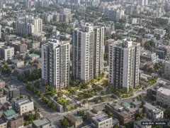 용인7 총 268세대 기준 AI 상상도(주간 항공) — 실제와 다를 수 있음
