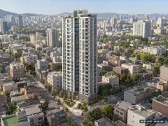 함안가야 휴니온아르떼 1개동·최고 27층·총 92세대 기준 AI 상상도 — 실제와 다를 수 있음 함안가야 휴니온아르떼 1개동·최고 27층·총 92세대 기준 AI 상상도(주간 항공) — 실제와 다를 수 있음