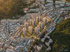 더샵 당리센트리체 8개동·최고 29층·총 821세대(이번 358세대 공급) 기준 AI 상상도 — 실제와 다를 수 있음 더샵 당리센트리체 8개동·최고 29층·총 821세대(이번 358세대 공급) 기준 AI 상상도(노을 항공) — 실제와 다를 수 있음