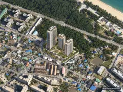강릉자이르네 디오션 3개동·이번 228세대 공급 기준 AI 상상도(주간 항공) — 실제와 다를 수 있음