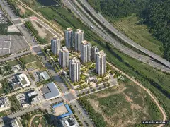 울산역 KTX 역세권 힐스테이트 이번 436세대 공급 기준 AI 상상도 — 실제와 다를 수 있음 울산역 KTX 역세권 힐스테이트 이번 436세대 공급 기준 AI 상상도(주간 항공) — 실제와 다를 수 있음
