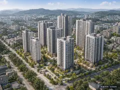 구미 파크원 데시앙 이번 1,355세대 공급 기준 AI 상상도 — 실제와 다를 수 있음 구미 파크원 데시앙 이번 1,355세대 공급 기준 AI 상상도(주간 항공) — 실제와 다를 수 있음