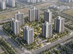 안성 아양지구 B-2블록 금성백조 예미지(2차) 8개동·최고 25층·총 657세대(이번 73세대 공급) 기준 AI 상상도 — 실제와 다를 수 있음 안성 아양지구 B-2블록 금성백조 예미지(2차) 8개동·최고 25층·총 657세대(이번 73세대 공급) 기준 AI 상상도(주간 항공) — 실제와 다를 수 있음