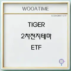 TIGER 2차전지테마 (418160) KOSPI 주식 분석 — ETF 투자 가이드 2026 — 카더라 주식 정보