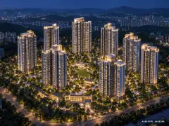 구리역 하이니티 리버파크 최고 35층·총 3,022세대(이번 1,530세대 공급) 기준 AI 상상도 — 실제와 다를 수 있음 구리역 하이니티 리버파크 최고 35층·총 3,022세대(이번 1,530세대 공급) 기준 AI 상상도(야경) — 실제와 다를 수 있음