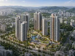 인천계양 A9블록 신혼희망타운(공공분양)(본청약) 이번 317세대 공급 기준 AI 상상도(주간 항공) — 실제와 다를 수 있음