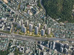 e편한세상 부천 어반스퀘어 총 1,517세대 기준 AI 상상도 — 실제와 다를 수 있음 e편한세상 부천 어반스퀘어 총 1,517세대 기준 AI 상상도(주간 항공) — 실제와 다를 수 있음