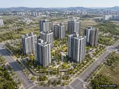 안산신길2 A-6블록 신혼희망타운(공공분양)(본청약) 이번 251세대 공급 기준 AI 상상도(주간 항공) — 실제와 다를 수 있음
