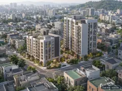 대성주택 소규모재건축 총 227세대 기준 AI 상상도 — 실제와 다를 수 있음 대성주택 소규모재건축 총 227세대 기준 AI 상상도(주간 항공) — 실제와 다를 수 있음