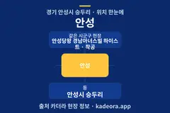 안성 위치 개요도