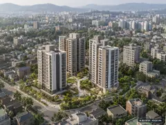 힐스테이트 양산더스카이 2단지 4개동·최고 20층·총 299세대 기준 AI 상상도 — 실제와 다를 수 있음 힐스테이트 양산더스카이 2단지 4개동·최고 20층·총 299세대 기준 AI 상상도(주간 항공) — 실제와 다를 수 있음