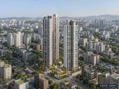 문수로 라티에르 673 2개동·최고 35층·총 199세대 기준 AI 상상도(주간 항공) — 실제와 다를 수 있음
