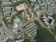 부산 영도구 동삼1 재건축 총 647세대 기준 AI 상상도 — 실제와 다를 수 있음 부산 영도구 동삼1 재건축 총 647세대 기준 AI 상상도(주간 항공) — 실제와 다를 수 있음