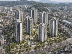 삼성동1구역 재건축 정비사업 8개동·총 722세대 기준 AI 상상도(주간 항공) — 실제와 다를 수 있음