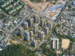 김포 북변 우미 린 파크리브 13개동·최고 29층·총 1,200세대(이번 831세대 공급) 기준 AI 상상도 — 실제와 다를 수 있음 김포 북변 우미 린 파크리브 13개동·최고 29층·총 1,200세대(이번 831세대 공급) 기준 AI 상상도(주간 항공) — 실제와 다를 수 있음