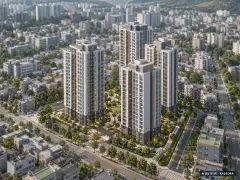 엘리프 시흥 더프라임 4개동·최고 25층·총 338세대(이번 304세대 공급) 기준 AI 상상도(주간 항공) — 실제와 다를 수 있음