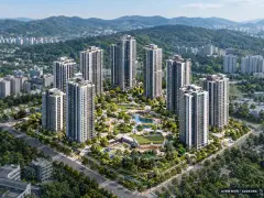한화포레나 지제역 이번 1,098세대 공급 기준 AI 상상도 — 실제와 다를 수 있음 한화포레나 지제역 이번 1,098세대 공급 기준 AI 상상도(주간 항공) — 실제와 다를 수 있음