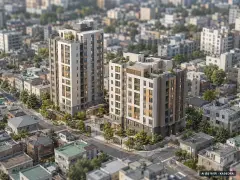 부산 연제구 연산2 가로주택정비 총 162세대 기준 AI 상상도 — 실제와 다를 수 있음 부산 연제구 연산2 가로주택정비 총 162세대 기준 AI 상상도(주간 항공) — 실제와 다를 수 있음