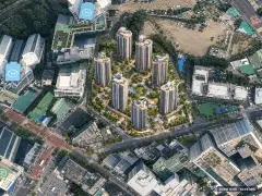 부산 해운대구 중동5 재개발 7개동·최고 37층·총 1,149세대 기준 AI 상상도 — 실제와 다를 수 있음 부산 해운대구 중동5 재개발 7개동·최고 37층·총 1,149세대 기준 AI 상상도(주간 항공) — 실제와 다를 수 있음