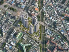 양덕3구역 재개발 총 487세대 기준 AI 상상도(주간 항공) — 실제와 다를 수 있음