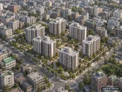 부천시 성곡2-1 7개동·총 335세대 기준 AI 상상도(주간 항공) — 실제와 다를 수 있음