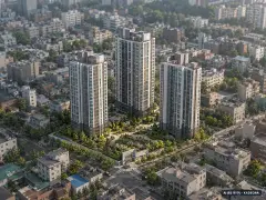 평택시 세교1구역 총 263세대 기준 AI 상상도(주간 항공) — 실제와 다를 수 있음