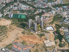 신분평 에피트 더웨이시티 10개동·최고 29층·총 992세대 기준 AI 상상도 — 실제와 다를 수 있음 신분평 에피트 더웨이시티 10개동·최고 29층·총 992세대 기준 AI 상상도(주간 항공) — 실제와 다를 수 있음