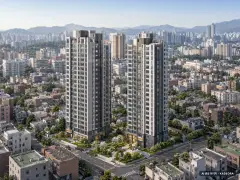 마포 에피트 어바닉 2개동·최고 24층·총 198세대(이번 163세대 공급) 기준 AI 상상도 — 실제와 다를 수 있음 마포 에피트 어바닉 2개동·최고 24층·총 198세대(이번 163세대 공급) 기준 AI 상상도(주간 항공) — 실제와 다를 수 있음