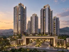 동탄 꿈의숲 자연앤 데시앙(A78BL) 13개동·최고 20층·이번 1,170세대 공급 기준 AI 상상도(단지 입구) — 실제와 다를 수 있음