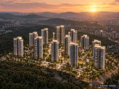 검단신도시 푸르지오 더 파크 13개동·최고 20층·총 919세대 기준 AI 상상도(노을 항공) — 실제와 다를 수 있음