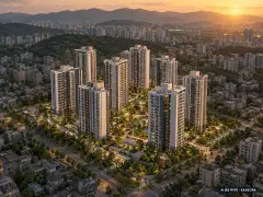 안양시 호계럭키아파트 총 985세대 기준 AI 상상도(노을 항공) — 실제와 다를 수 있음